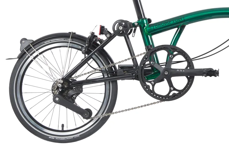 Brompton P Line Urban Folding Bike 2023 in Emerald Green-7